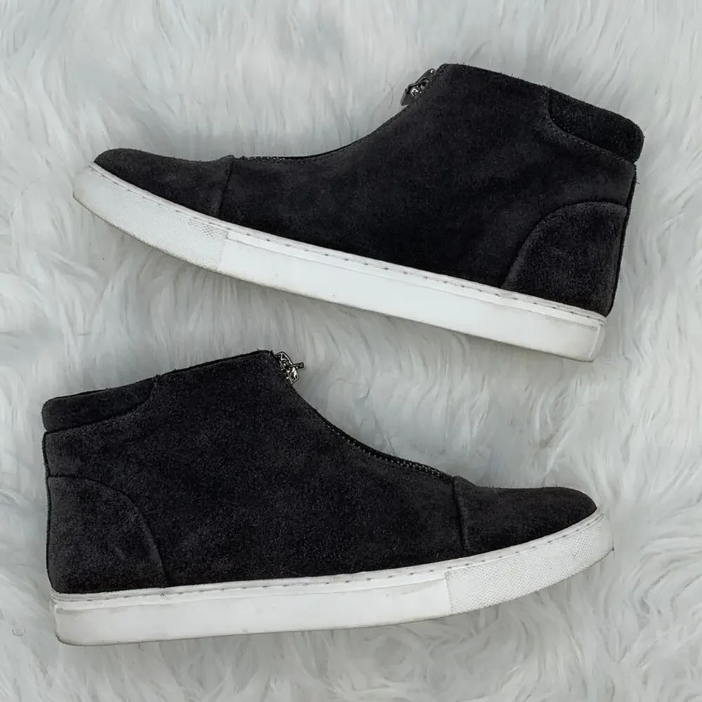 Kenneth Cole Kayla Suede Zip Sneakers Size 8‎